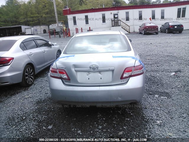 4T4BF3EK9BR151709 - 2011 TOYOTA CAMRY SE/LE/XLE SILVER photo 6