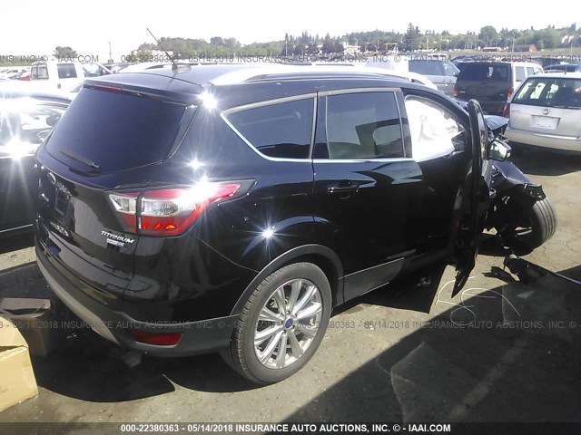 1FMCU9J91HUA32846 - 2017 FORD ESCAPE TITANIUM BLACK photo 4