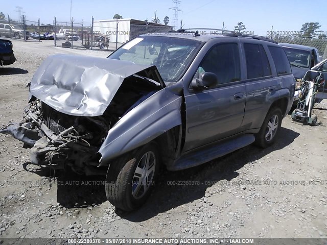 1GNDS13SX82222650 - 2008 CHEVROLET TRAILBLAZER LS/LT GRAY photo 2