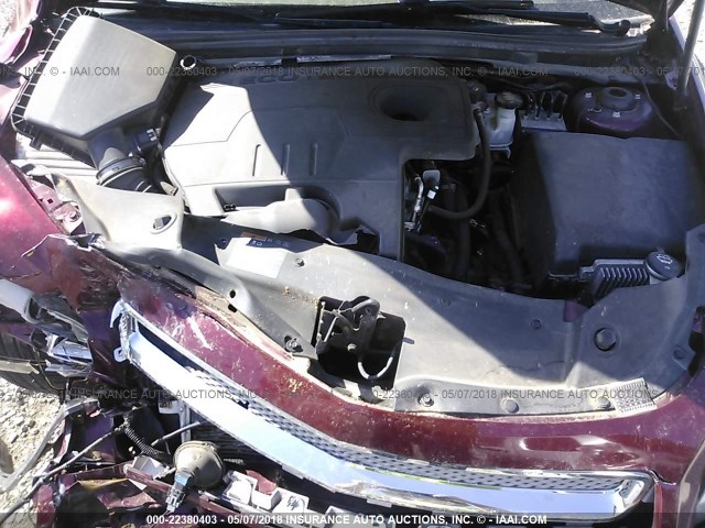 1G1ZE5E13BF308876 - 2011 CHEVROLET MALIBU LTZ 勃艮第红 照片 10