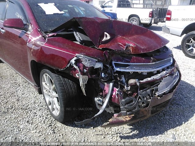 1G1ZE5E13BF308876 - 2011 CHEVROLET MALIBU LTZ 勃艮第红 照片 6