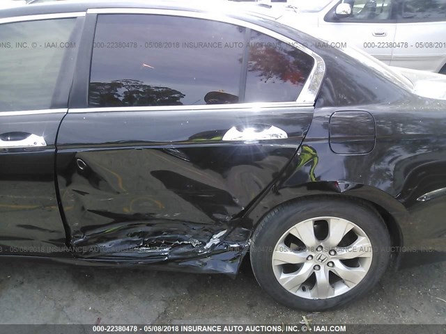 1HGCP36868A072173 - 2008 HONDA ACCORD EXL BLACK photo 6