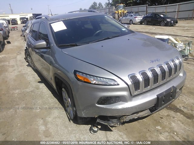 1C4PJLCB3GW159872 - 2016 JEEP CHEROKEE LATITUDE SILVER photo 1