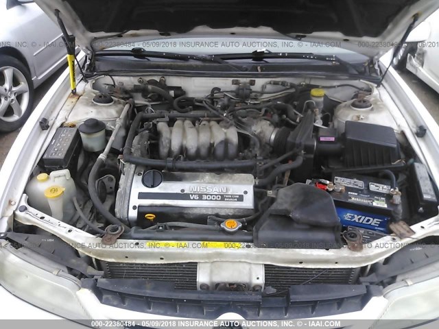 JN1CA21D8WT523994 - 1998 NISSAN MAXIMA GLE/GXE/SE WHITE photo 10