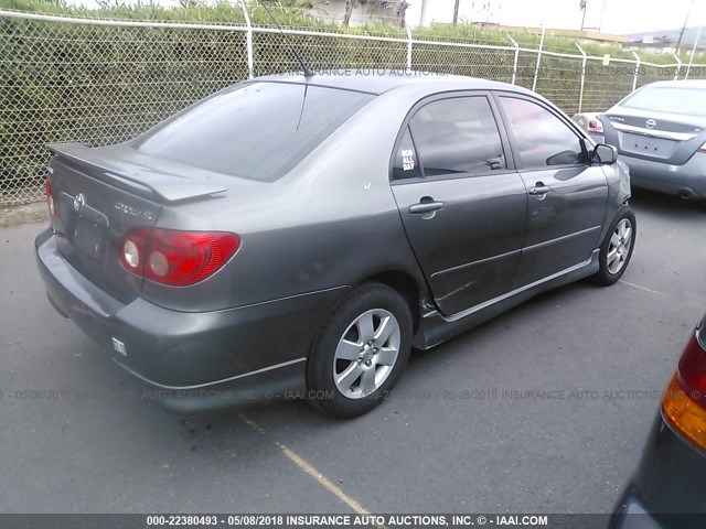 1NXBR32E17Z846662 - 2007 TOYOTA COROLLA CE/LE/S GRAY photo 4