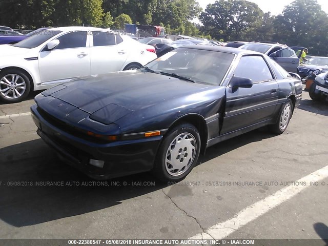 JT2MA70L6H0068261 - 1987 TOYOTA SUPRA BLUE photo 2