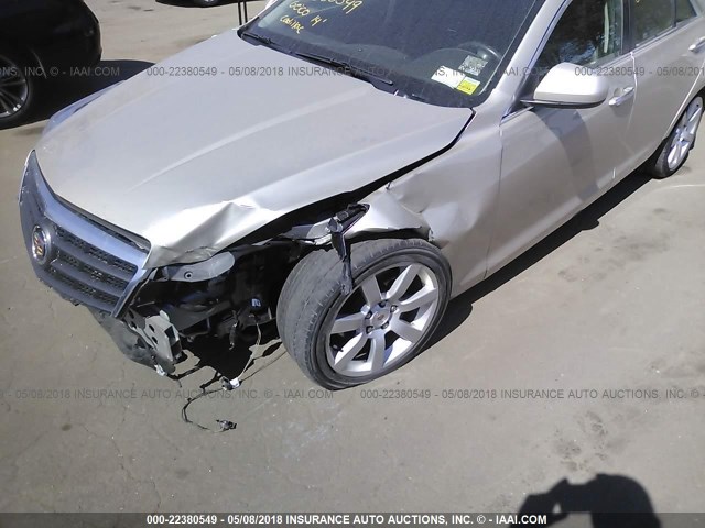 1G6AA5RA5E0145779 - 2014 CADILLAC ATS BEIGE photo 6