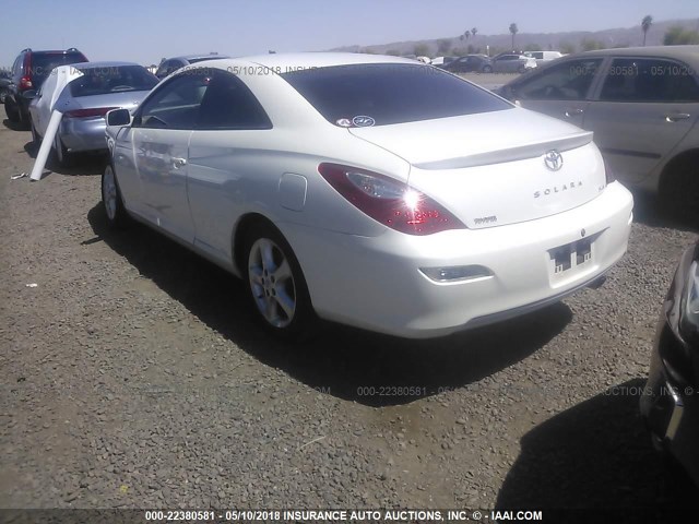 4T1CA30P98U147457 - 2008 TOYOTA CAMRY SOLARA SE/SLE/SPORT WHITE photo 3