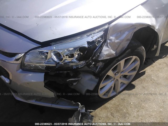 1G11H5SL5EF258271 - 2014 CHEVROLET MALIBU LTZ 银色 照片 6