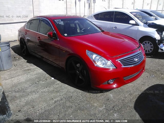 JN1CV6AP8BM508907 - 2011 INFINITI G37 SPORT RED photo 1