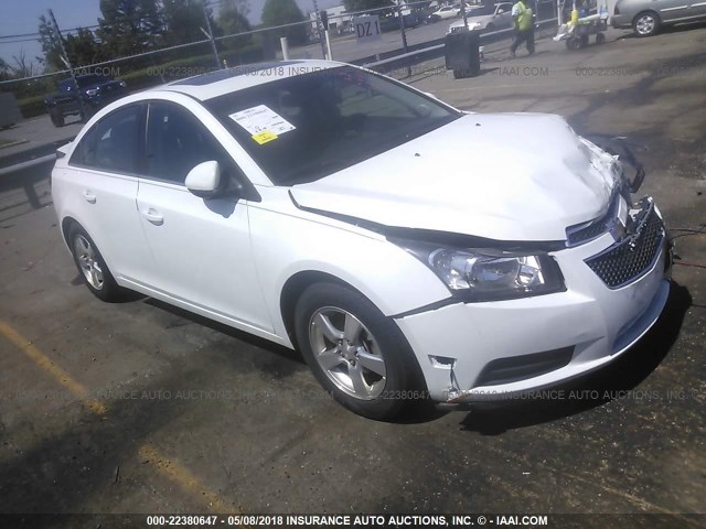 1G1PG5S90B7133606 - 2011 CHEVROLET CRUZE LT WHITE photo 1