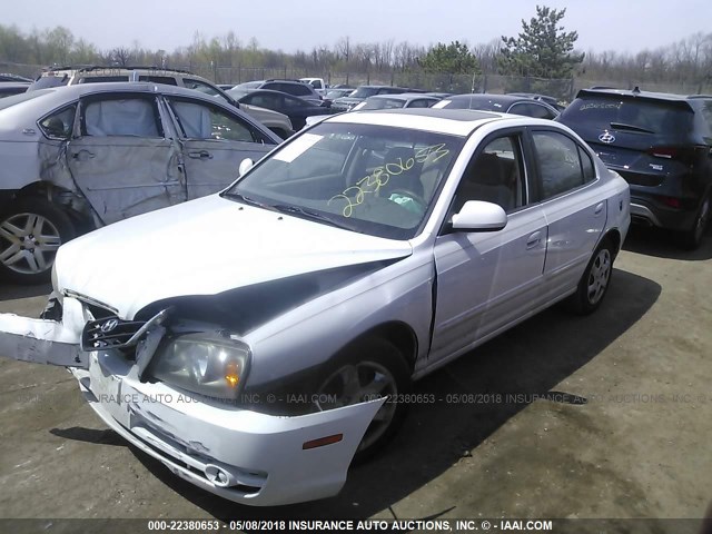 KMHDN46D76U316805 - 2006 HYUNDAI ELANTRA GLS/GT/LIMITED WHITE photo 2