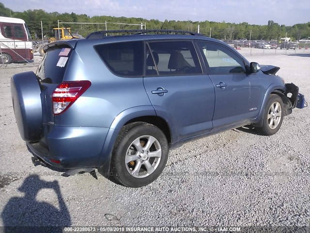 2T3DK4DV2AW018540 - 2010 TOYOTA RAV4 LIMITED Mavi foto 4