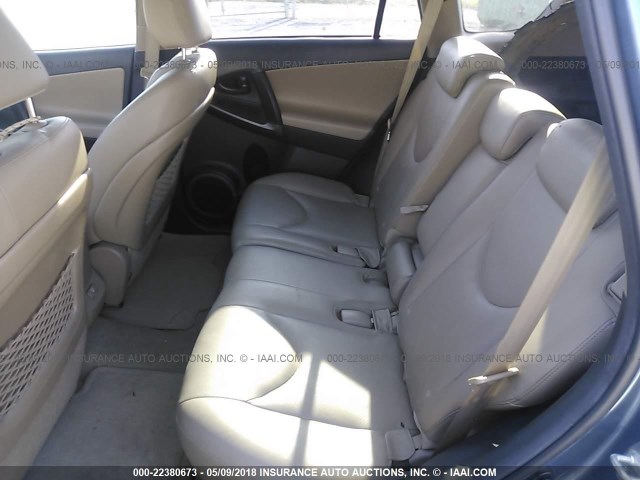 2T3DK4DV2AW018540 - 2010 TOYOTA RAV4 LIMITED Mavi foto 8