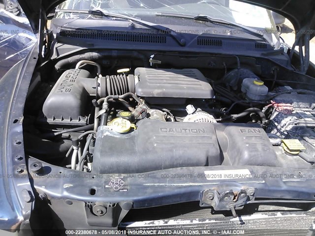 1B4HS48N42F208366 - 2002 DODGE DURANGO SLT BLUE photo 10