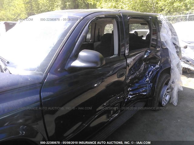 1B4HS48N42F208366 - 2002 DODGE DURANGO SLT BLUE photo 6