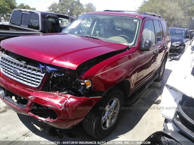 1FMZU63K74UC06468 - 2004 FORD EXPLORER XLT/XLT SPORT/NBX RED photo 2