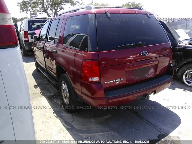 1FMZU63K74UC06468 - 2004 FORD EXPLORER XLT/XLT SPORT/NBX RED photo 3