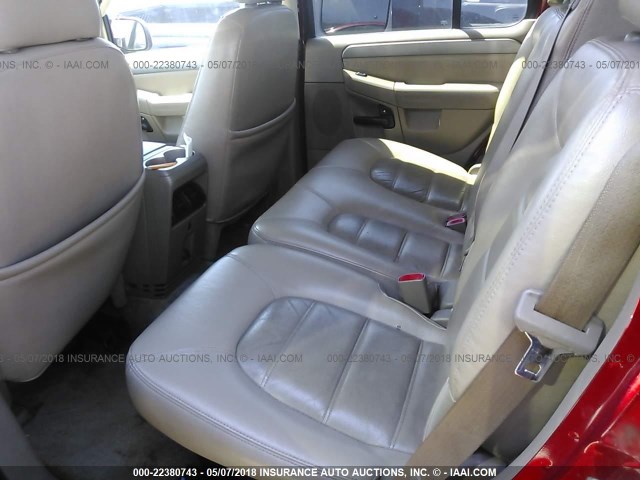1FMZU63K74UC06468 - 2004 FORD EXPLORER XLT/XLT SPORT/NBX RED photo 8