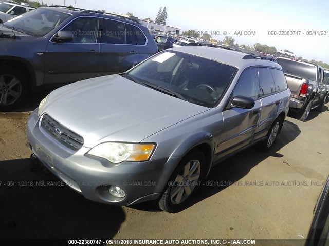 4S4BP61C467348296 - 2006 SUBARU LEGACY OUTBACK 2.5I SILVER photo 2