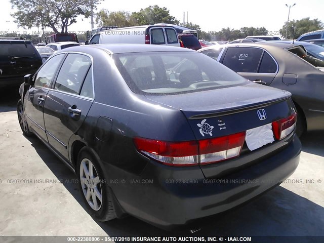 1HGCM66803A087531 - 2003 HONDA ACCORD EX GRAY photo 3