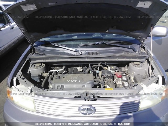 JTLKT324140145771 - 2004 TOYOTA SCION XB SILVER photo 10