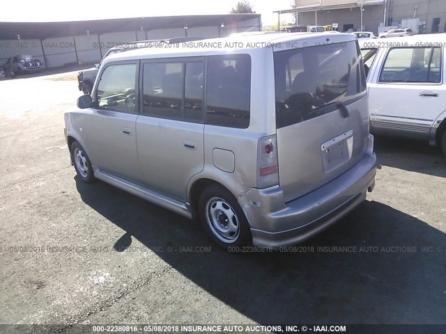 JTLKT324140145771 - 2004 TOYOTA SCION XB SILVER photo 3