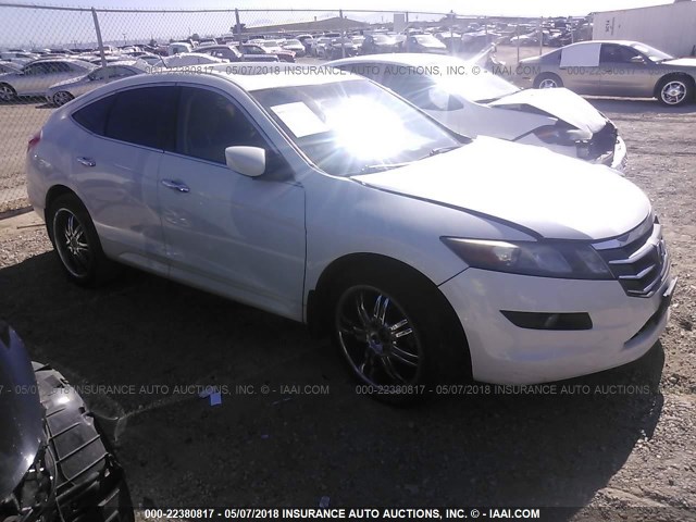 5J6TF1H34BL001258 - 2011 HONDA ACCORD CROSSTOUR EX WHITE photo 1