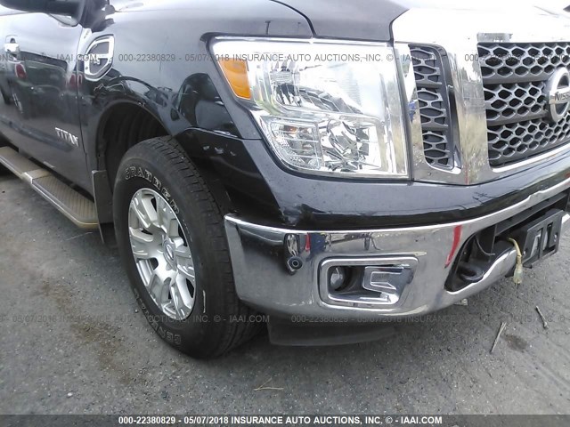 1N6AA1E54HN503151 - 2017 NISSAN TITAN SV/SL/PRO-4X/PLAT RES BLACK photo 6