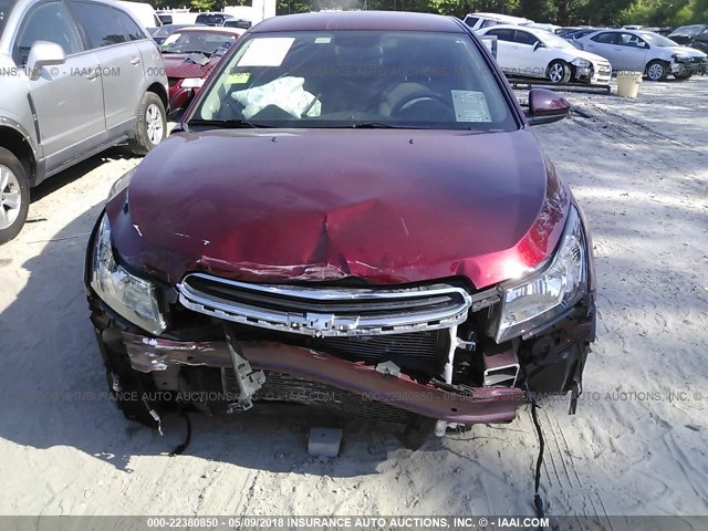 1G1PE5SB5G7218411 - 2016 CHEVROLET CRUZE LIMITED LT RED photo 6