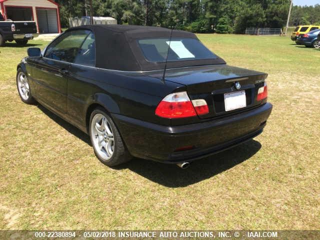 WBABS53443JU99024 - 2003 BMW 330 CI BLACK photo 3