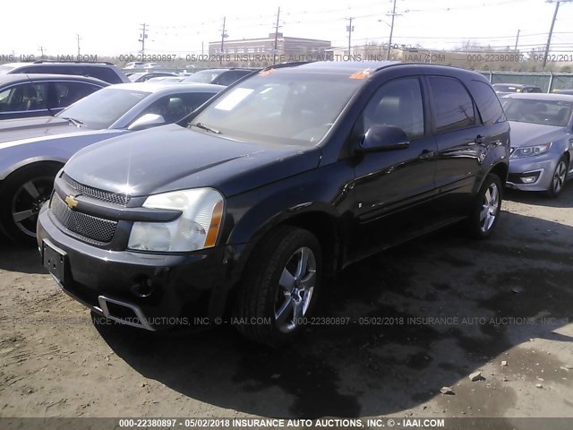 2CNDL037986077336 - 2008 CHEVROLET EQUINOX SPORT BLACK photo 2