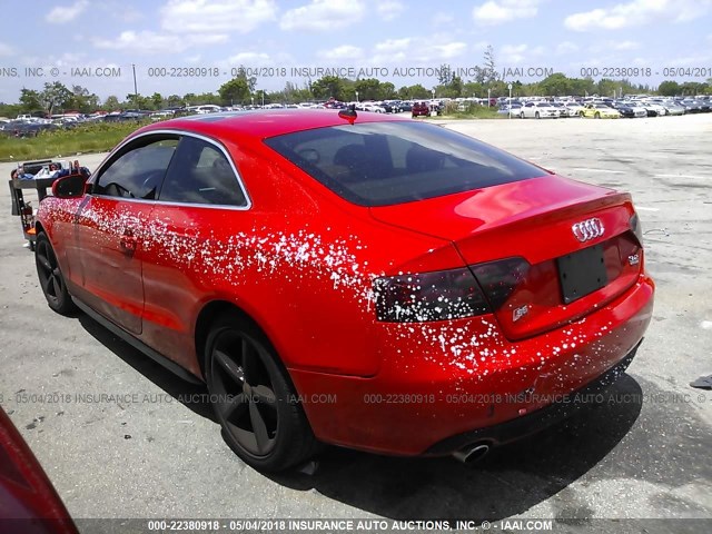 WAUCKAFR5AA078446 - 2010 AUDI A5 PREMIUM PLUS RED photo 3