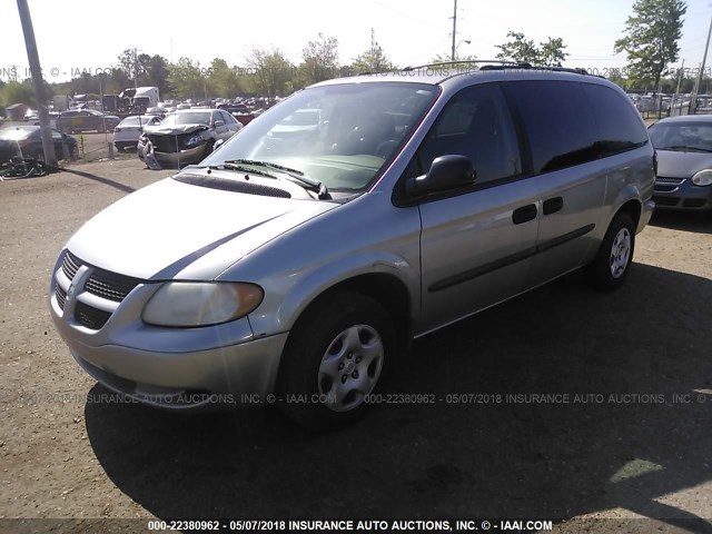 1D4GP24353B229926 - 2003 DODGE GRAND CARAVAN SE GRAY photo 2