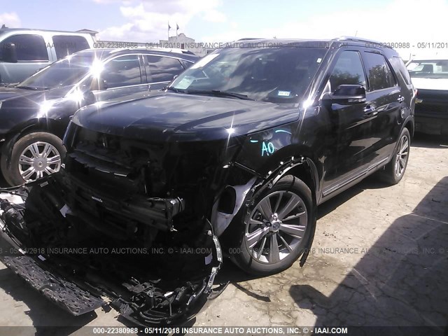1FM5K7F88JGA04775 - 2018 FORD EXPLORER LIMITED 黑色 照片 2