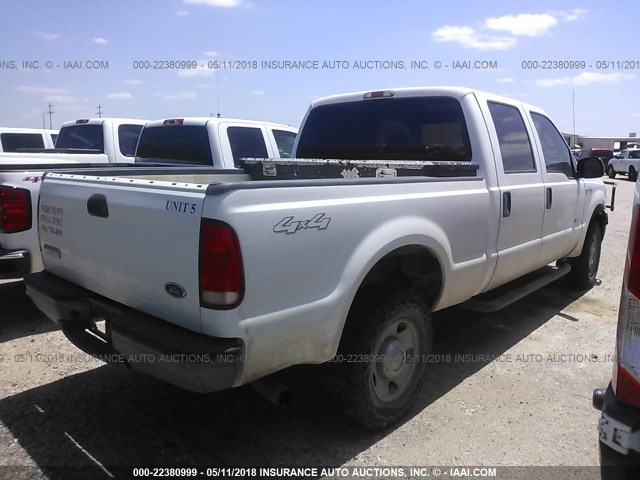 1FTSW21P86EC67686 - 2006 FORD F250 SUPER DUTY WHITE photo 4