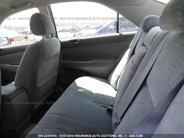 4T1BE32K43U224262 - 2003 TOYOTA CAMRY LE/XLE/SE SILVER photo 8