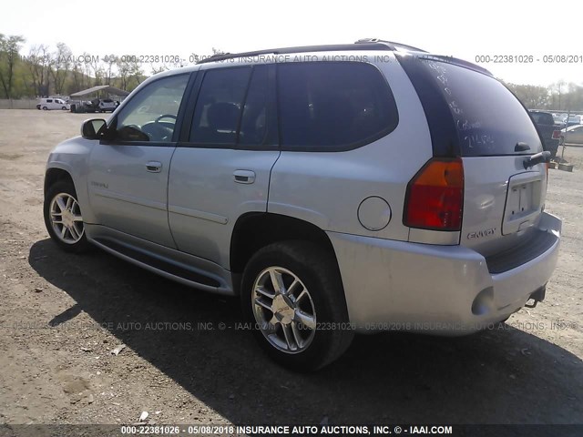 1GKET63M582216834 - 2008 GMC ENVOY DENALI SILVER photo 3