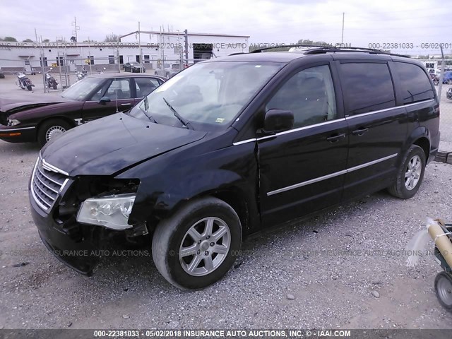 2A4RR5D14AR493096 - 2010 CHRYSLER TOWN & COUNTRY TOURING BLACK photo 2