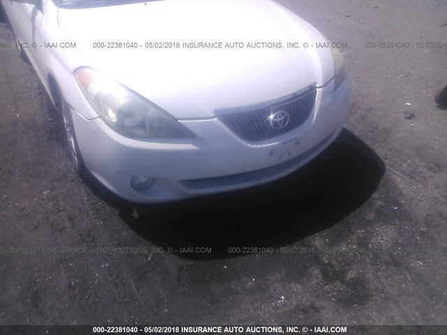 4T1CE38P16U595634 - 2006 TOYOTA CAMRY SOLARA SE/SLE WHITE photo 6