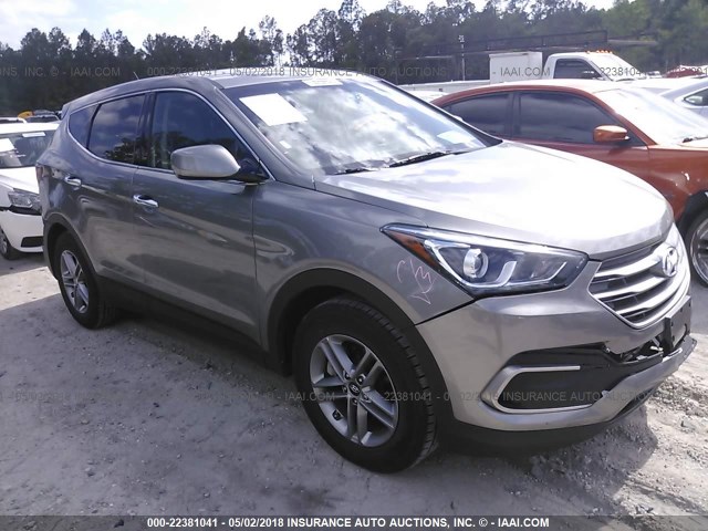 5XYZT3LB3JG526809 - 2018 HYUNDAI SANTA FE SPORT  GRAY photo 1