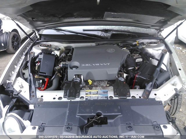 2G4WE587961152491 - 2006 BUICK LACROSSE CXS GRAY photo 10