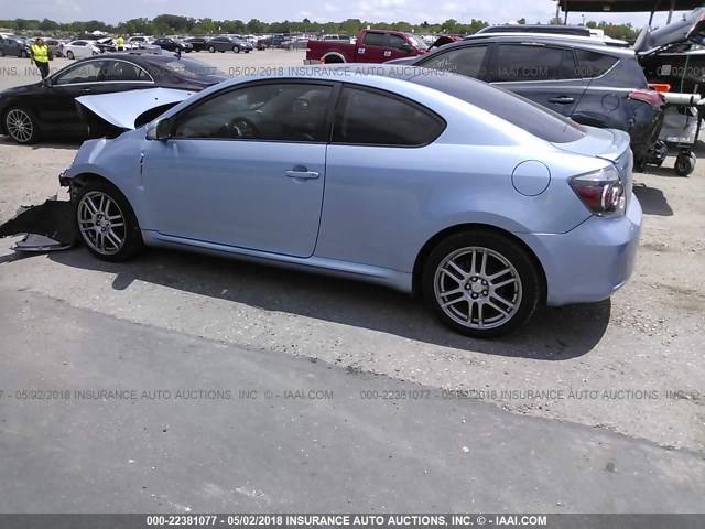 JTKDE167480237527 - 2008 TOYOTA SCION TC 浅蓝色 照片 3
