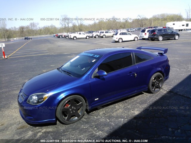 1G1AP18P677367311 - 2007 CHEVROLET COBALT SS SUPERCHARGED BLUE photo 2