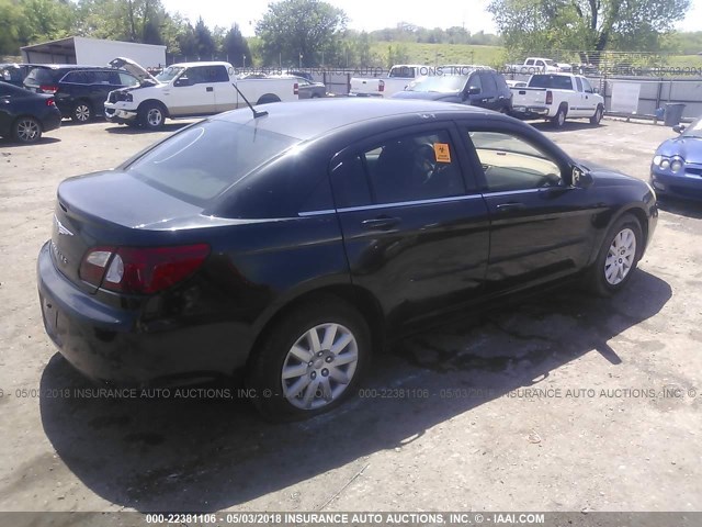 1C3LC46K97N584565 - 2007 CHRYSLER SEBRING BLACK photo 4