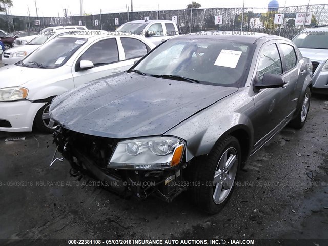 1C3CDZAB4DN713373 - 2013 DODGE AVENGER SE 灰色 照片 2