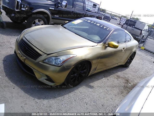 JNKCV64E48M111788 - 2008 INFINITI G37 JOURNEY/SPORT GOLD photo 2