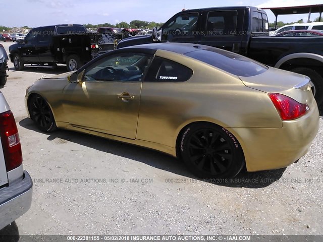 JNKCV64E48M111788 - 2008 INFINITI G37 JOURNEY/SPORT GOLD photo 3