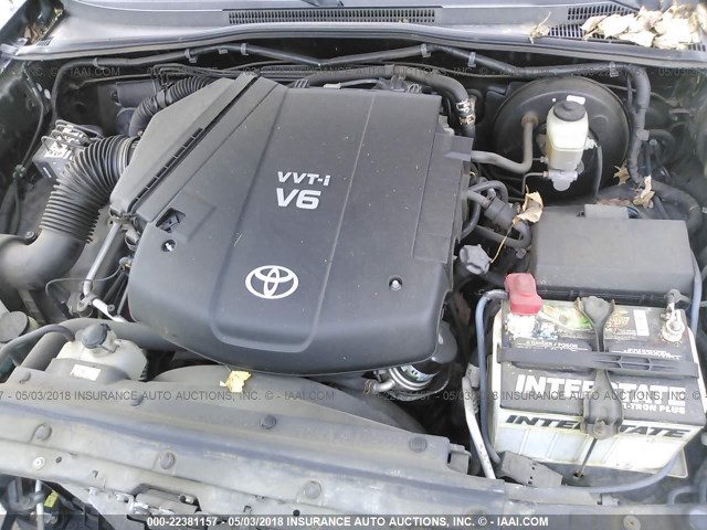 5TEUU42N96Z246155 - 2006 TOYOTA TACOMA ACCESS CAB Қара фото 10