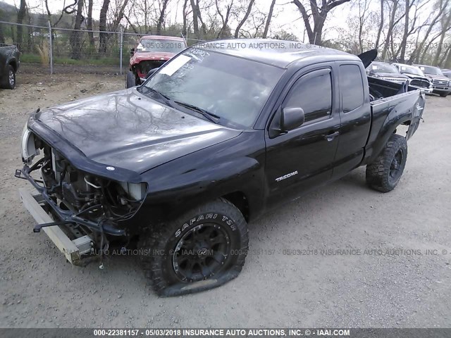 5TEUU42N96Z246155 - 2006 TOYOTA TACOMA ACCESS CAB BLACK photo 2